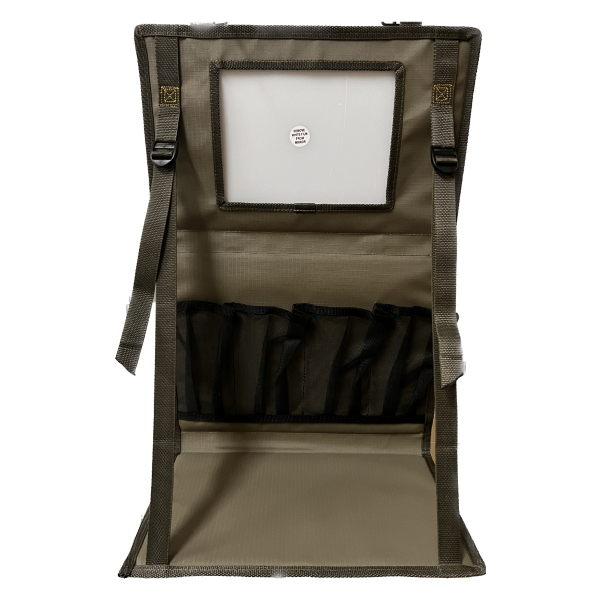 Vanity Tray Olive Green Open