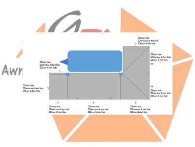 L-Shape XL Awning - Image 2